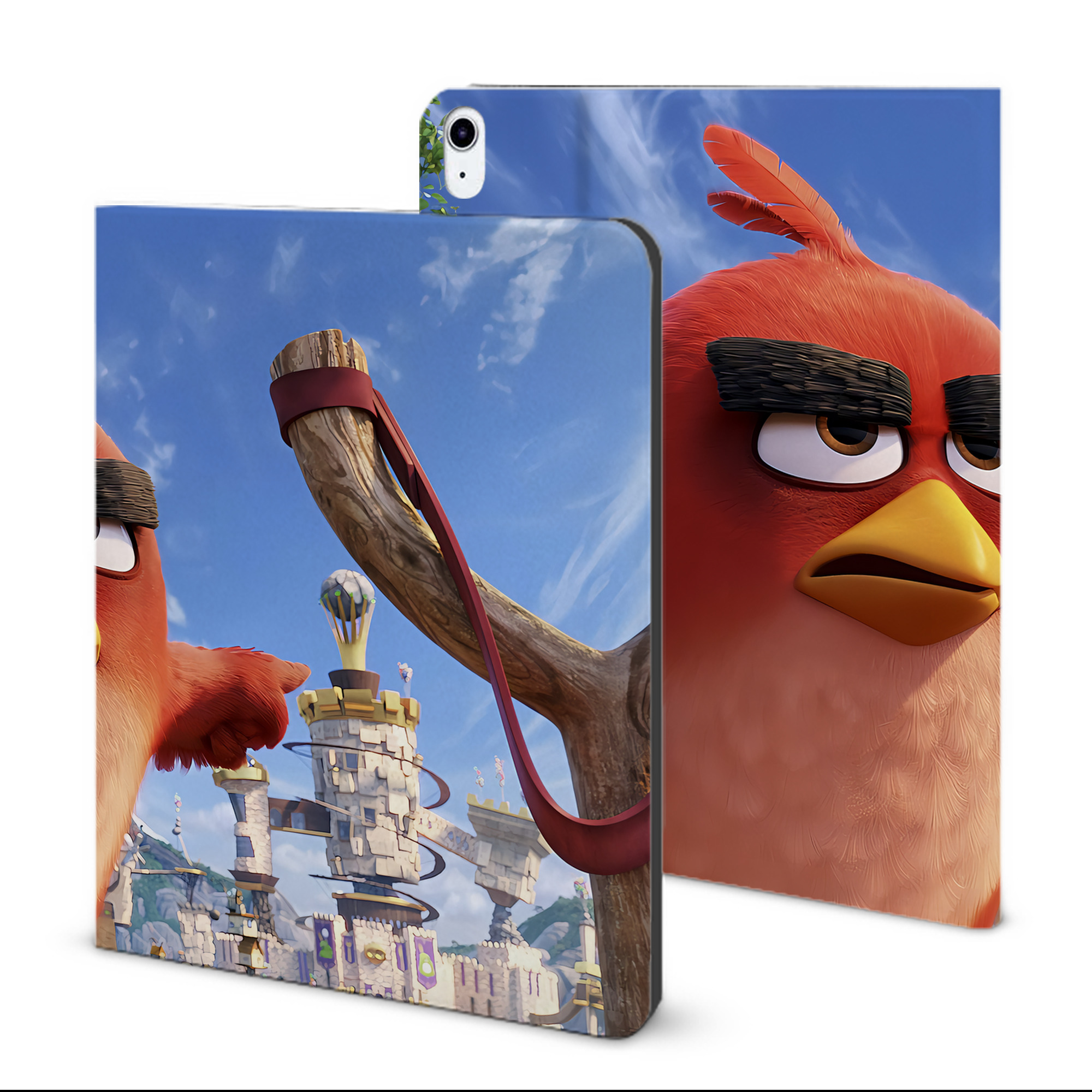 （画像用） Angry Birds アングリーバード IPad ケース ブック型 PUレザー TPU 耐衝撃 軽量 薄型 ペン収納なし 全面保護 IPad 各モデル対応